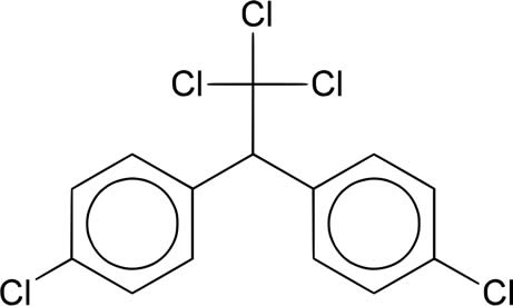 molécula diclorodifeniltricloroetano